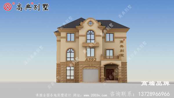 新农村简欧精致款三层住宅别墅