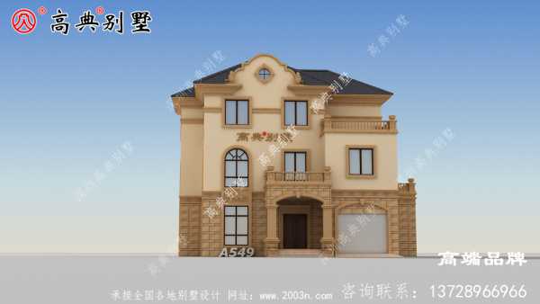 142平方米乡村三层自建洋房别墅住宅