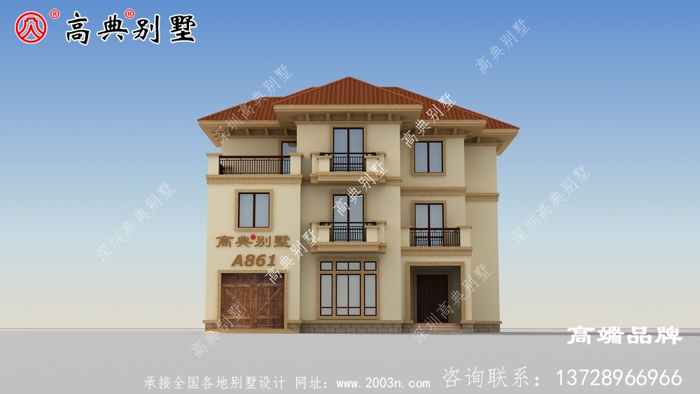 这款欧式三层别墅，今年想要建房，就选它。