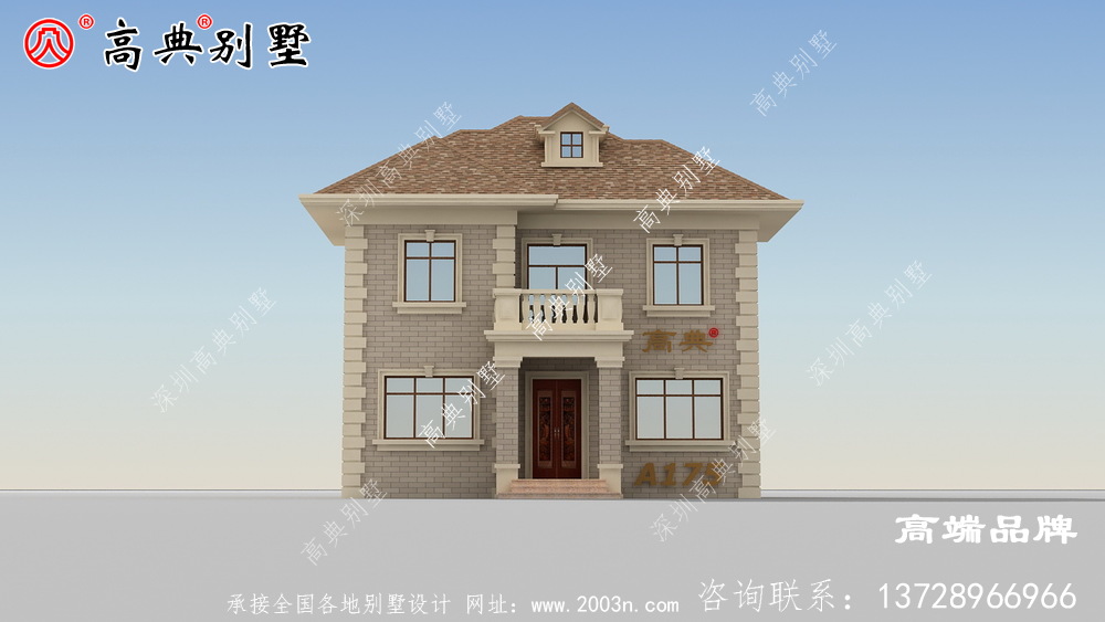 一层半新款简欧风小洋楼农村自建别墅