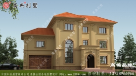 乡村别墅三层效果图