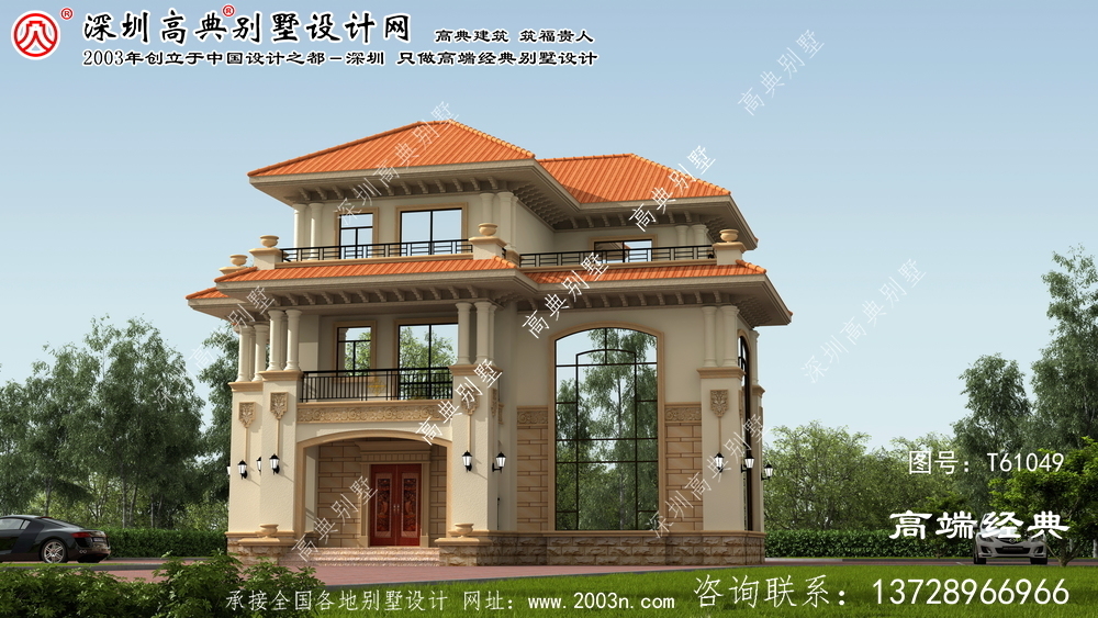广元市大户型别墅设计图三层